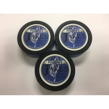 Jake's Mint Chew - Straight Mint - 3 pack - POUCHES