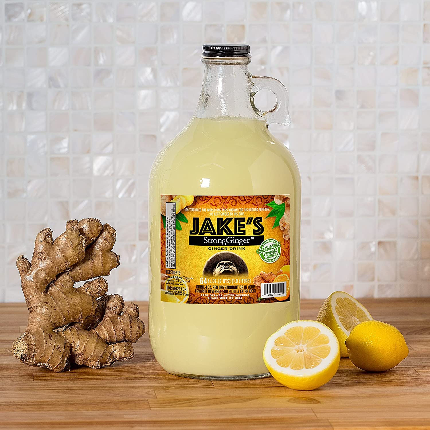 Jake's Strong Ginger 64oz Bottle