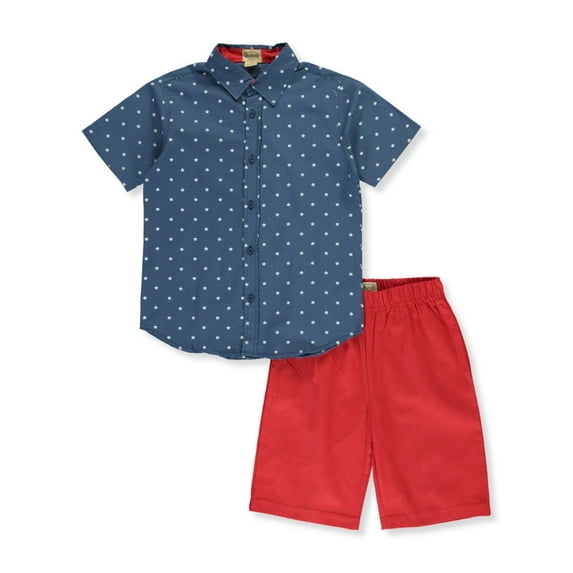 Jake's Vintage Toddler Boy Star Short Set, 2 Piece