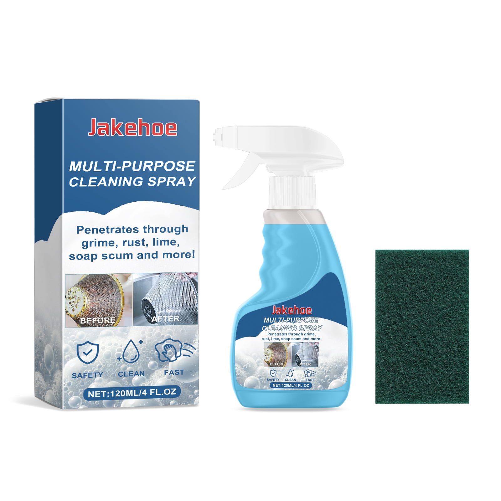 Jakehoe Multi-Functional Foam Cleaner, Household Heavy Oil Cleaning Foam Decontaminate A Variety Of Surfaces To Remove Odor