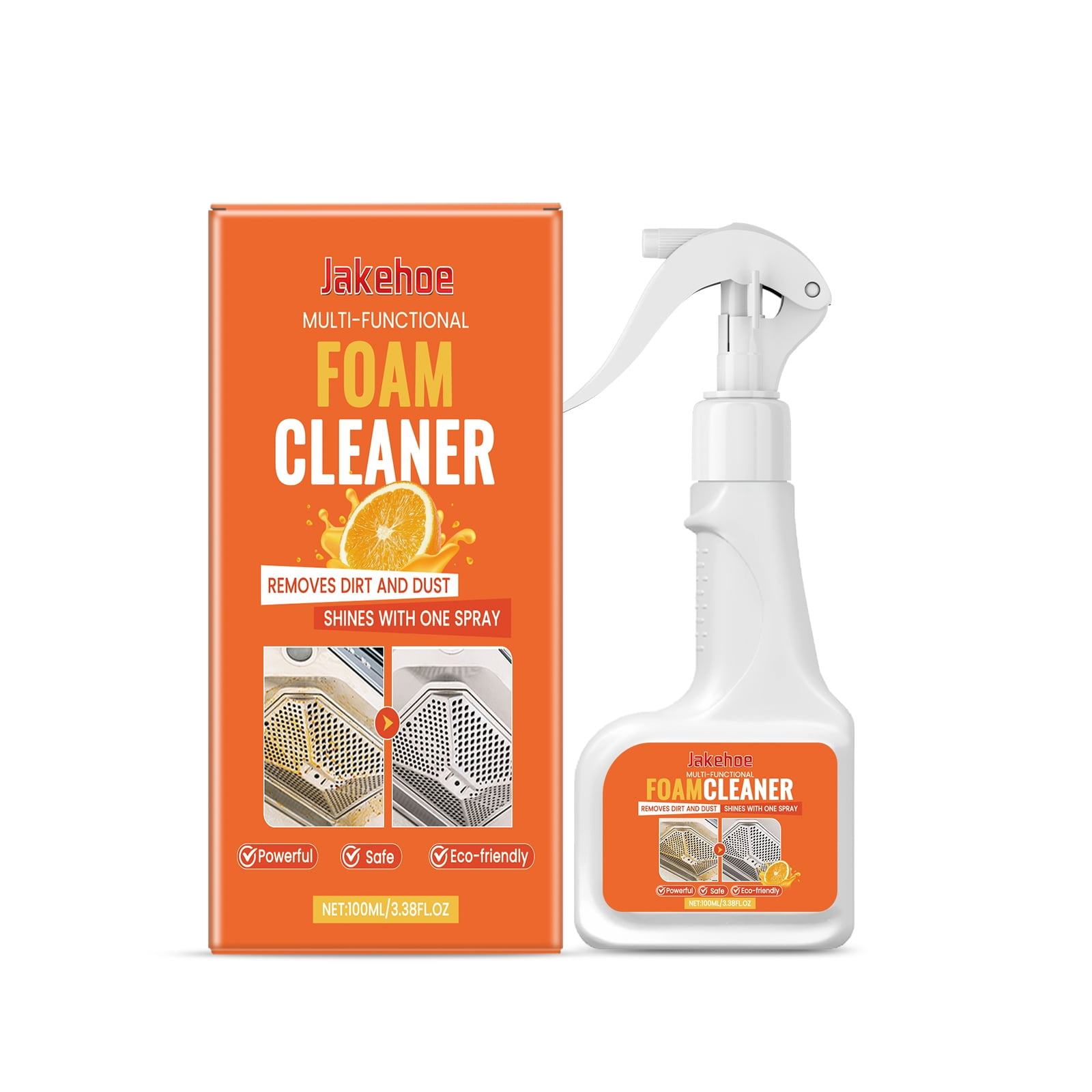Jakehoe Multi-Purpose Cleaner Foam Cleaner Multi-Purpose Household Items Dissolve Stains And Remove Oil