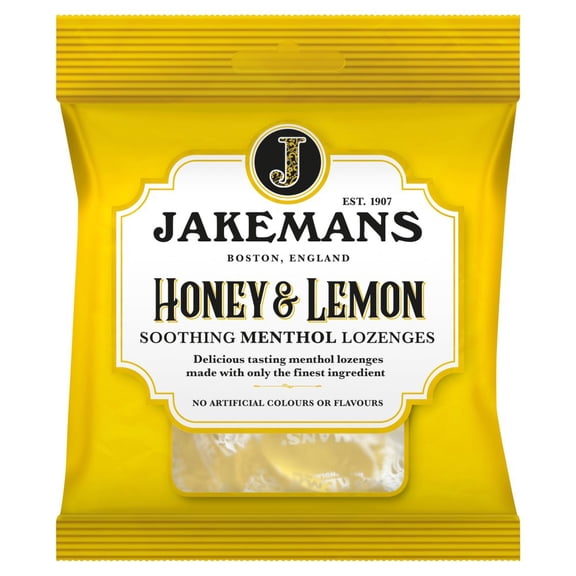 Jakemans Honey & Lemon Soothing Menthol Lozenges 73g (pack of 12)