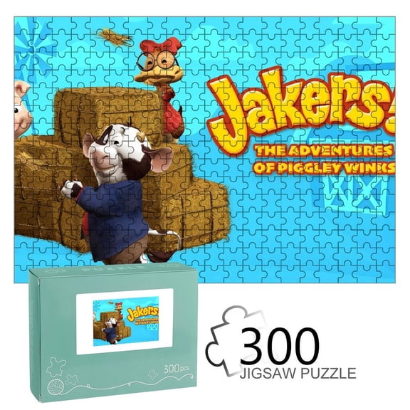 Jakers! The Adventures of Piggley Winks-themed Wooden jigsaw Puzzle for home Decoration or gift for fans friend,family.300pc