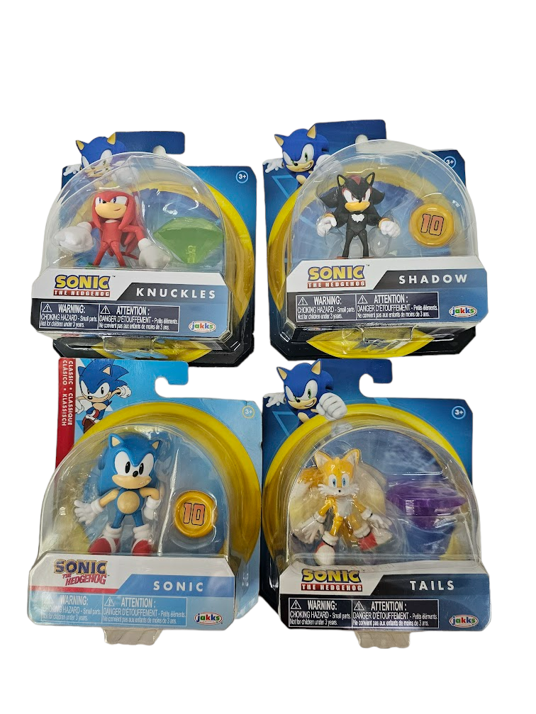 Sonic The Hedgehog Classic Collection Dr. Eggman, Kunckles, Sonic, Tails  Amy Exclusive 2.5 Action Figure 5-Pack Jakks Pacific - ToyWiz