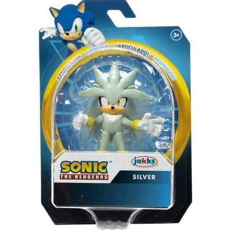 Jakks Pacific 3 Years & Up Sonic The Hedgehog Wave 13 Silver Mini Figure, Silver