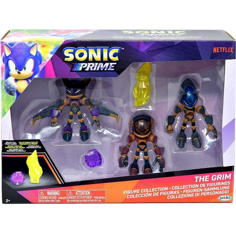 Sonic Prime Grim-Themed Mini Figure 3-Pack with Sonic, Knuckles