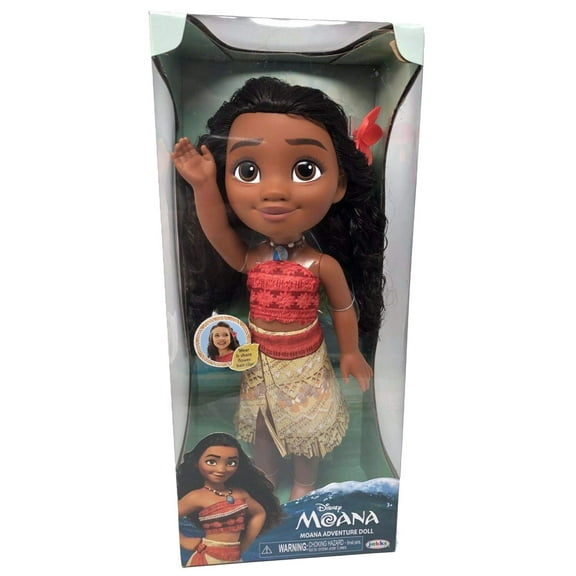 Jakks Pacific Moana Adventure Doll, 14 Inch, with Plumeria Flower Hair Clip