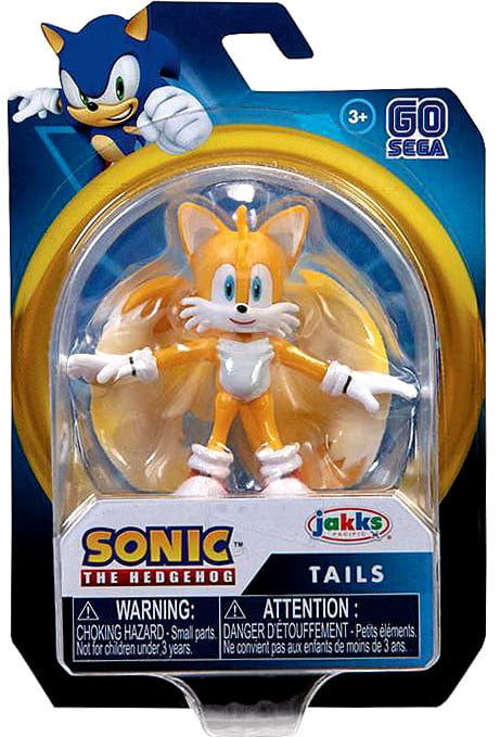 Jakks Pacific Sonic The Hedgehog 2020 Wave 3 Tails, Yellow, 2.5 in