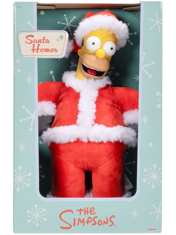 The Simpsons Santa Homer Plush Figure