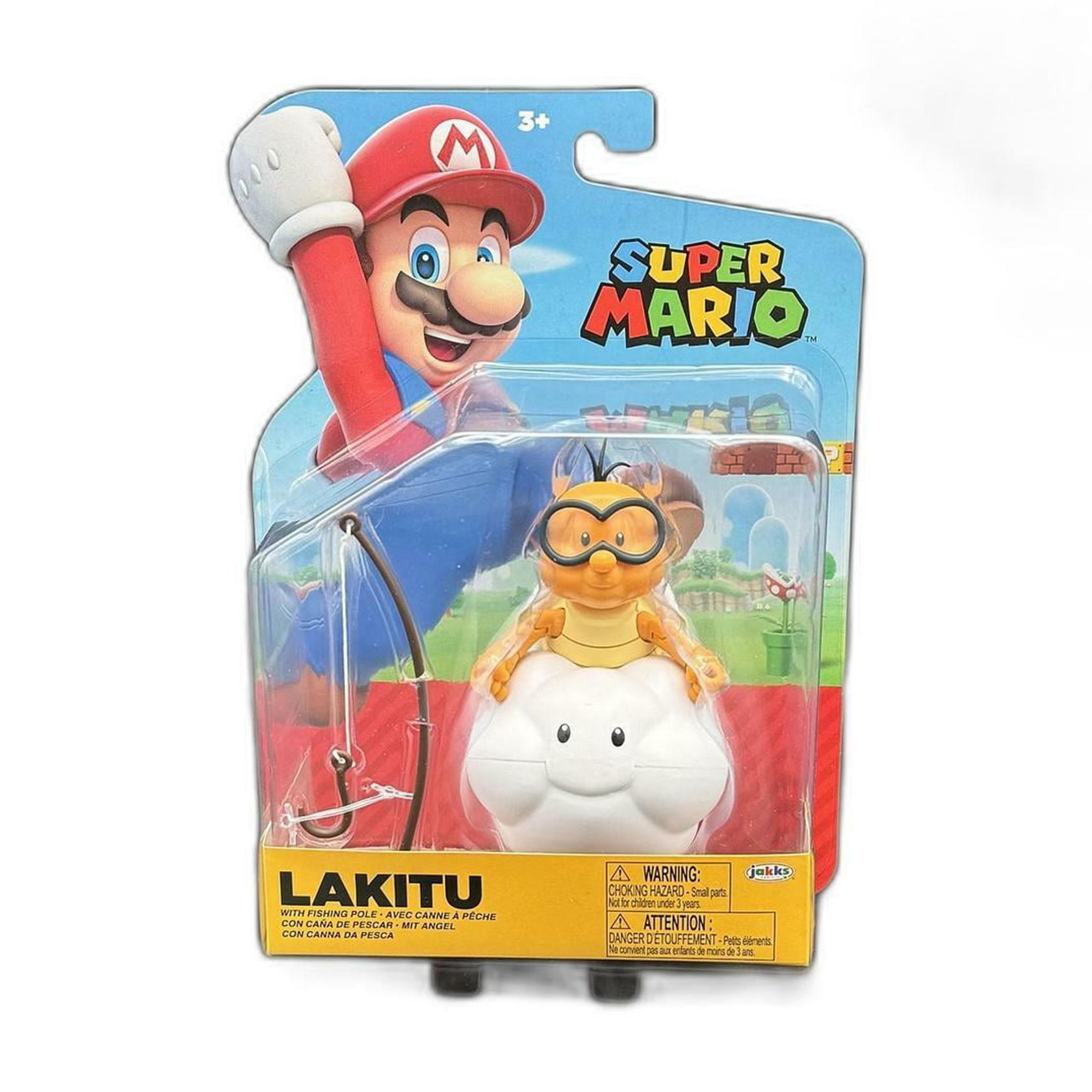 Jakks Super Mario Lakitu with Fishing Pole (Wave 45) 4in Action