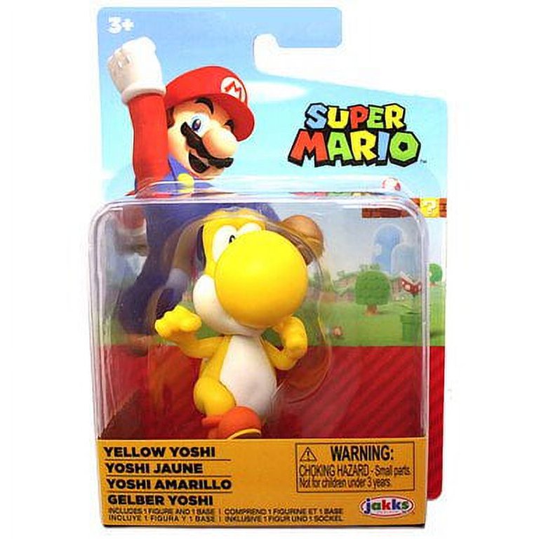 Jakks Super Mario Yellow Yoshi 2.5 Inch Action Figure - Walmart.com
