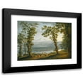 thumbnail image 1 of Jakob Philipp Hackert 14x11 Black Modern Framed Museum Art Print Titled - A View Across the Volturno River Towards Alife, Piedimonte Matese, and the Matese Mountains Rising Beyond, 1 of 5