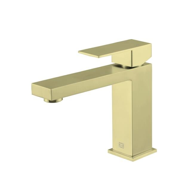Jakob Brushed Gold Stainless Steel Single Handle Bathroom Faucet