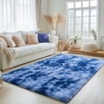thumbnail image 1 of Jakolive Super Soft Tie-dye Blue Rug, 5x7 ,Anti-Skid Plush Floor Carpet Designed for Bedroom, Living Room. Durable, Cozy Underfoot, and Perfect for Adding a Touch of Sweet Style to Bedrooms, 1 of 6