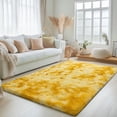 thumbnail image 1 of Jakolive Super Soft Tie-dye Yellow Rug, 5x7 ,Anti-Skid Plush Floor Carpet Designed for Bedroom, Living Room. Durable, Cozy Underfoot, and Perfect for Adding a Touch of Sweet Style to Bedrooms, 1 of 6
