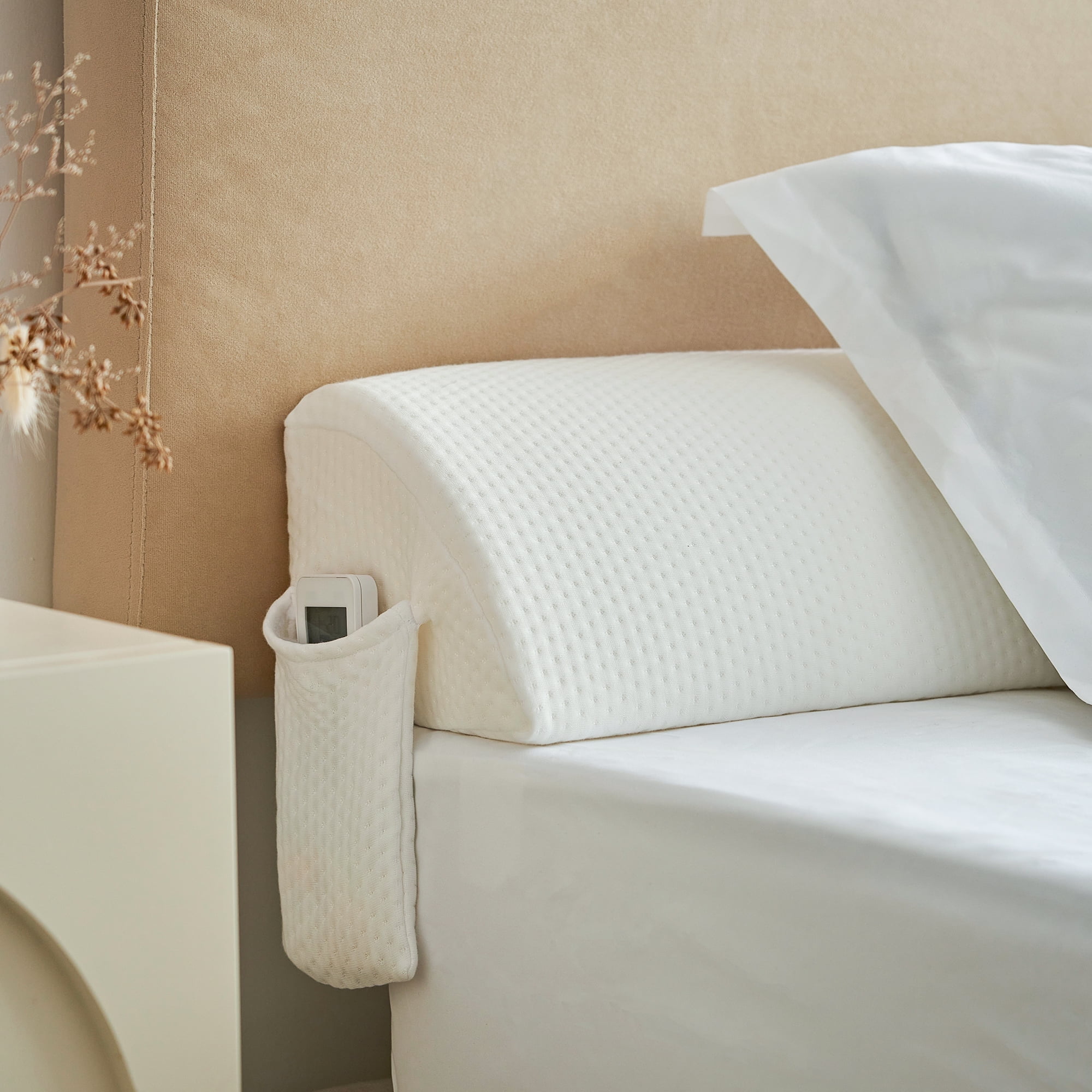 Jakoola Full Size 54"x8"x6" Bed Wedge Pillow Headboard Mattress Gap Filler Bedside Support