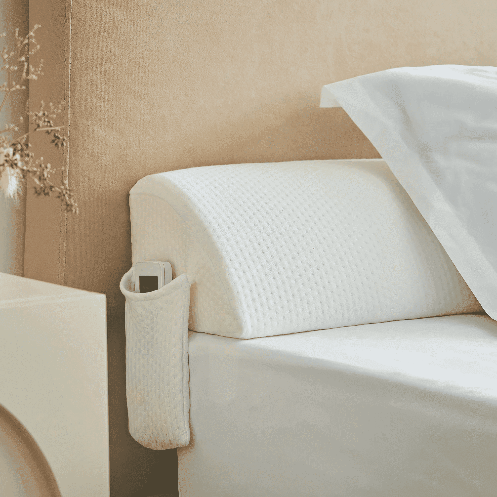 Jakoola Queen Size 60"x 8"x 6" Bed Wedge Pillow Stopper Mattress Filler Pillow for Gap Between Mattress and Headboard Sideboard
