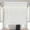 thumbnail image 1 of Jakooz Waterproof Rollup Bathroom Curtain Heavy Duty Shower Curtain for Bathtubs, Wave, 1 of 7