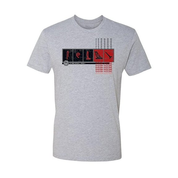 Jakprints Inc. Lost Numbers Adult Grey T-Shirt | Large Unisex
