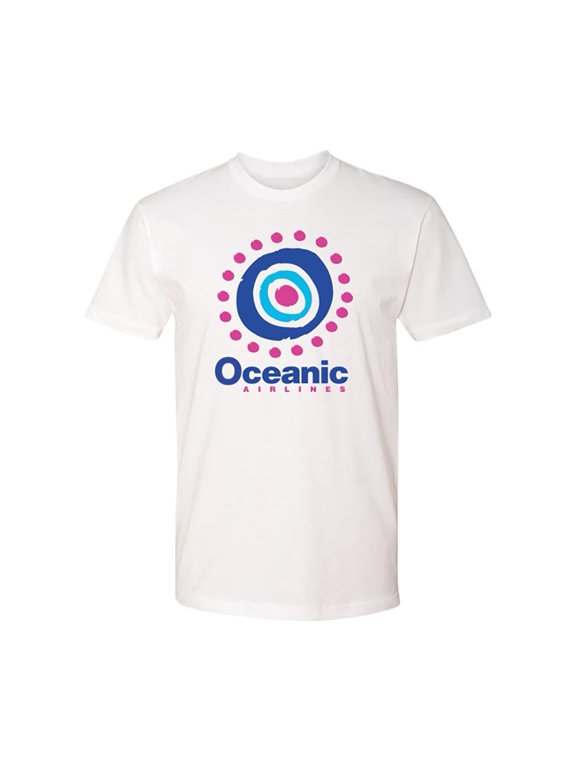 Inc. Lost Oceanic Airlines Logo Adult White T-Shirt | X-Large Unisex