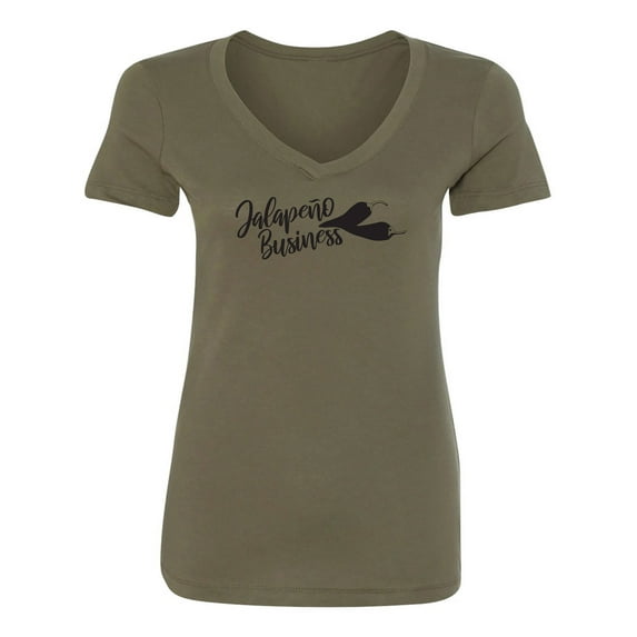 Jalapeno Business Womens V-Neck T-Shirt