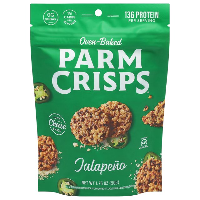 Jalapeno Parm Crisps, Made Simply with 100 REAL Healthy Keto Snacks