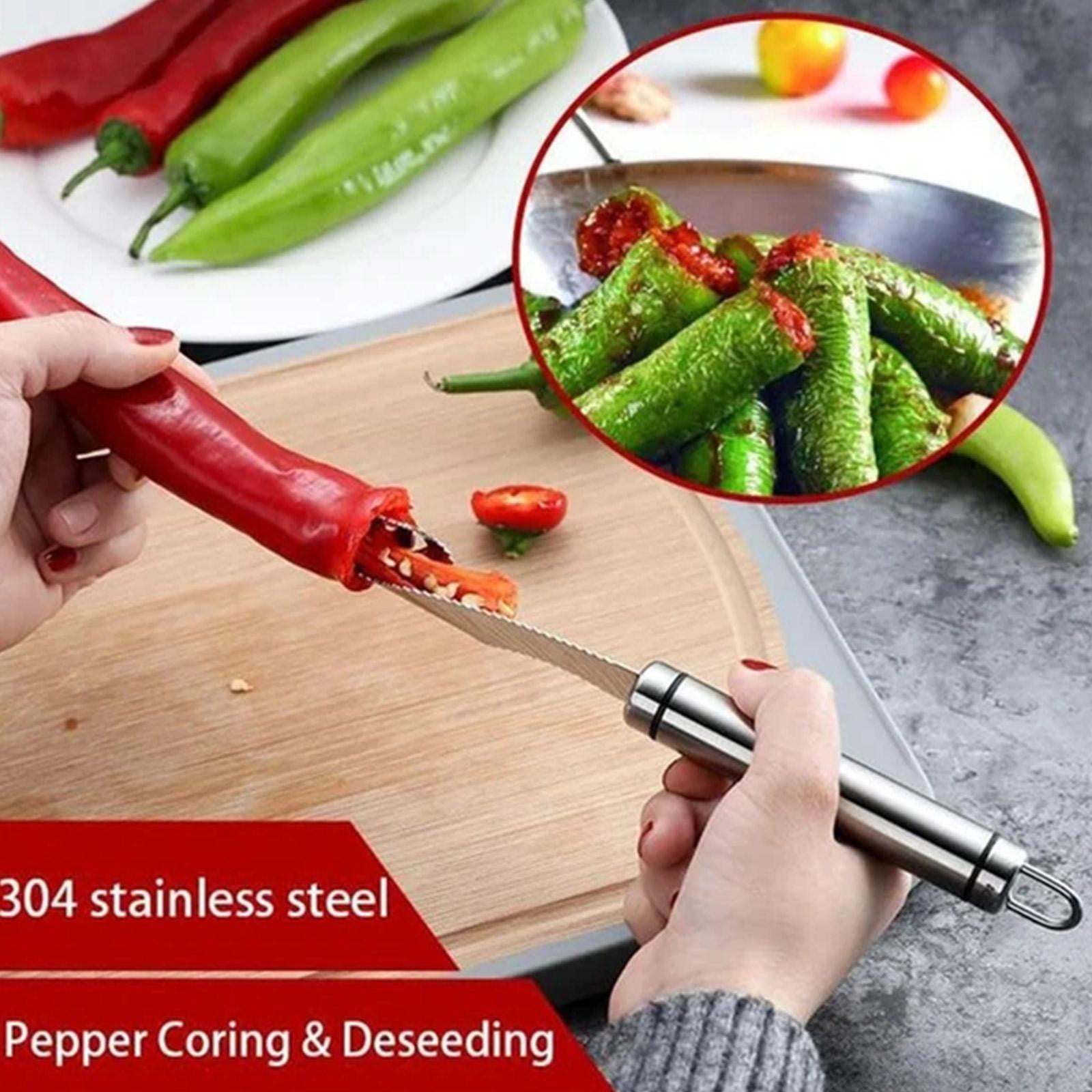 Jalapeno Pepper Corer Seed Remover Tool Zucchini Cucumber Core