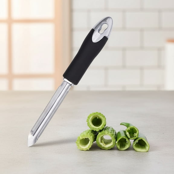 Jalapeno Pepper Corer Stainless Steel Zucchini Cucumber Corers Pepper Seed Remover Tool