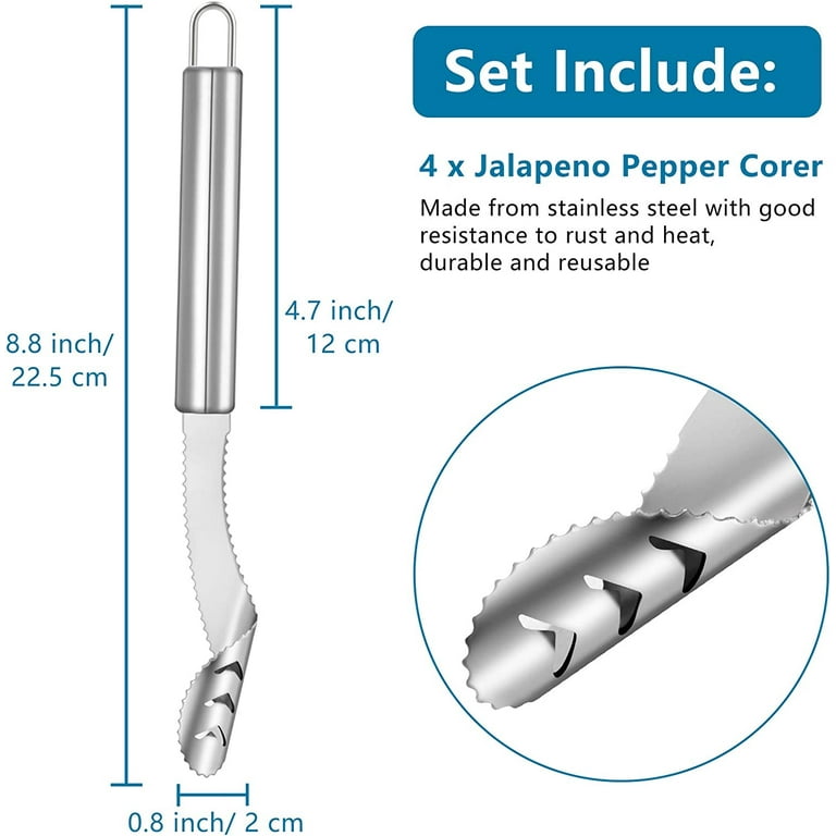 Pepper Corer Chili Seed Remover Twist Seed Bell Core Separator Cutter  Jalapeno Peppers Cucumber Tomato Deseeder Kitchen Tool - AliExpress