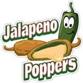 thumbnail image 1 of Jalapeno Poppers 16" Decal Concession Stand Food Truck Sticker, 1 of 2