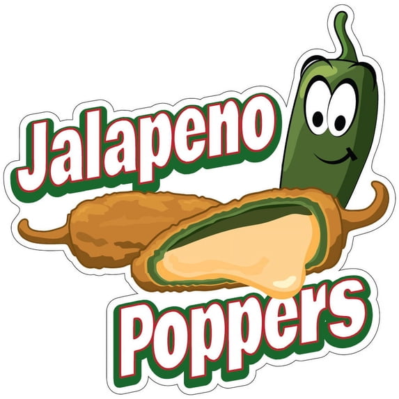 Jalapeno Poppers 8" Decal Concession Stand Food Truck Sticker