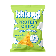 Khloud Plus Jalapeno Protein Tortilla Chips with Collagen 1.6oz