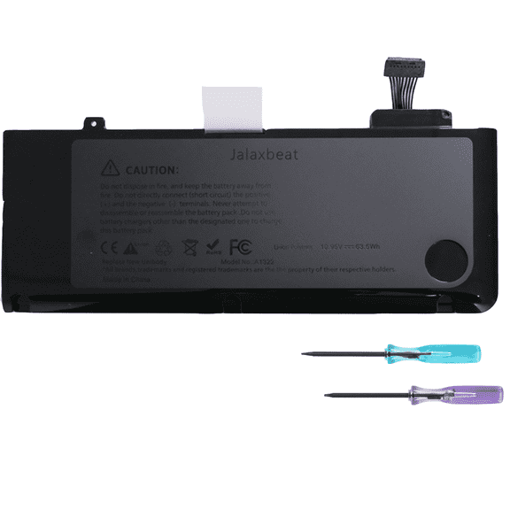 Jalaxbeat A1278 A1322 Battery Replacement for Apple MacBook Pro 13 inch [Mid 2009 2010 2012 Early 2011 Late 2011] - Long Lasting [63.5Wh 10.95V]