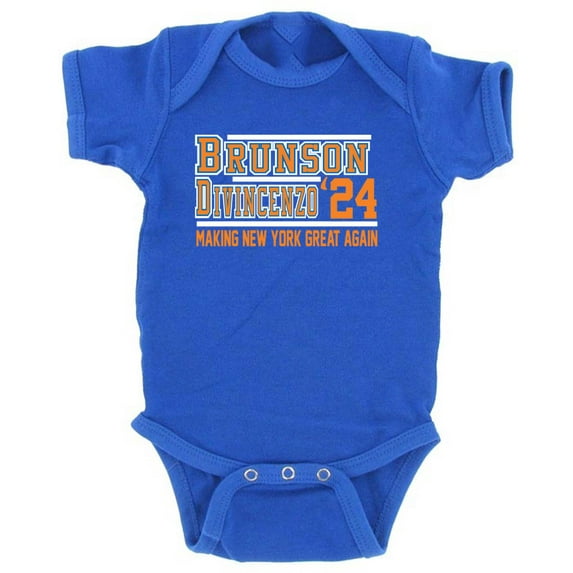 Jalen Brunson Donte DiVincenzo New York 2024 Baby 1 Piece