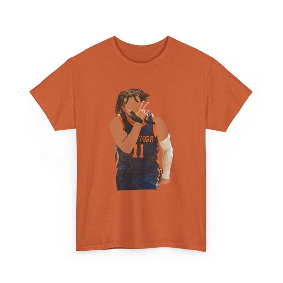 Jalen Brunson King of New York GOAT for basketball fans Unisex Cotton Tee