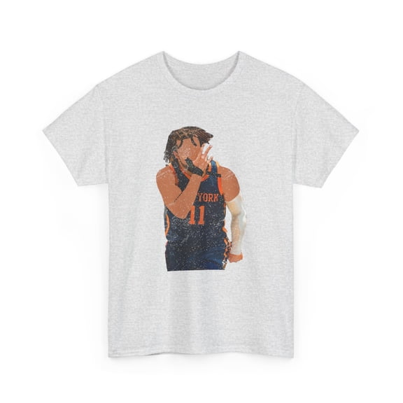 Jalen Brunson King of New York GOAT for basketball fans Unisex Cotton Tee