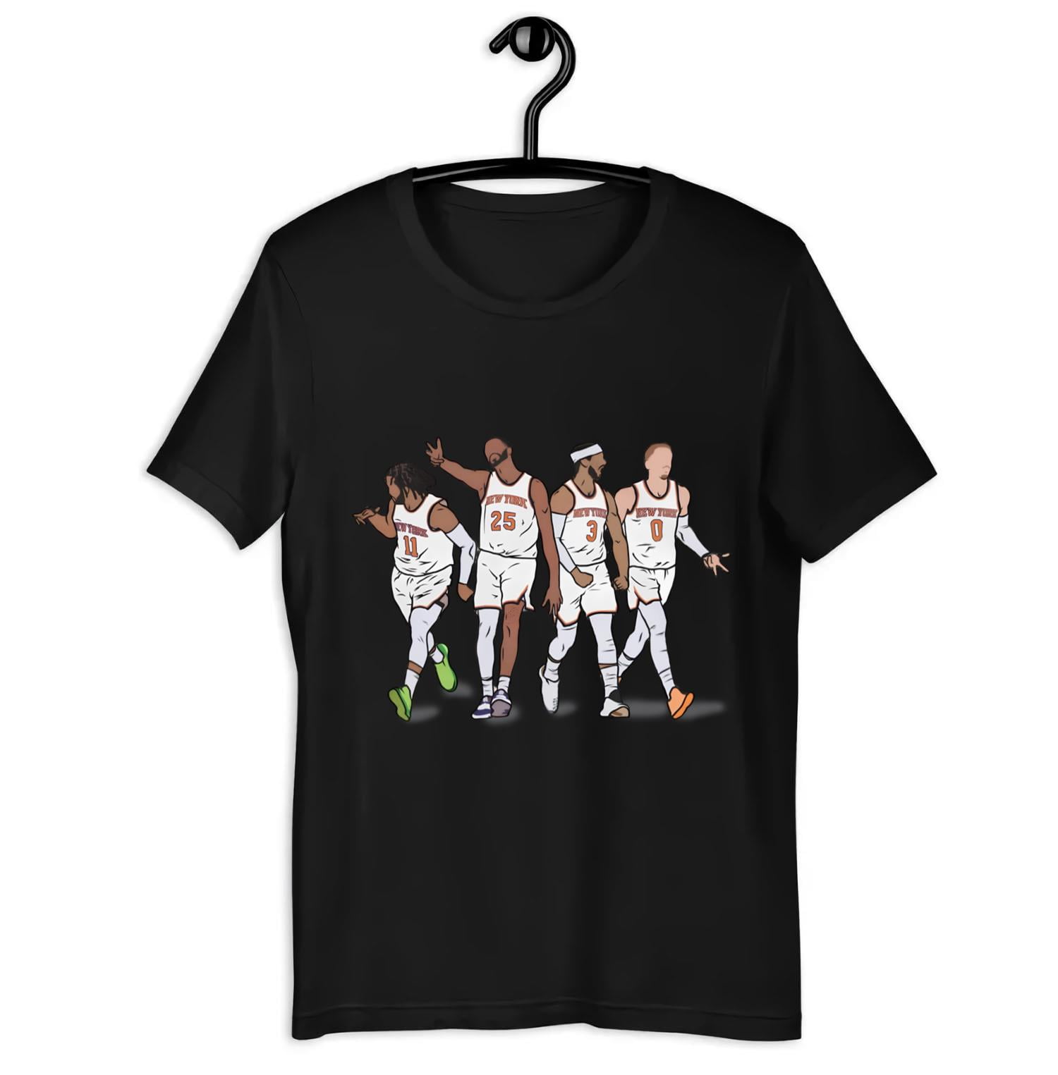 Jalen Brunson Mikal Bridges Josh Hart Donte DiVincenzo New York T-Shirt ...