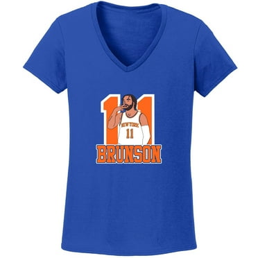 Jalen Brunson New York 11 LADIES V-NECK Shirt T-Shirt