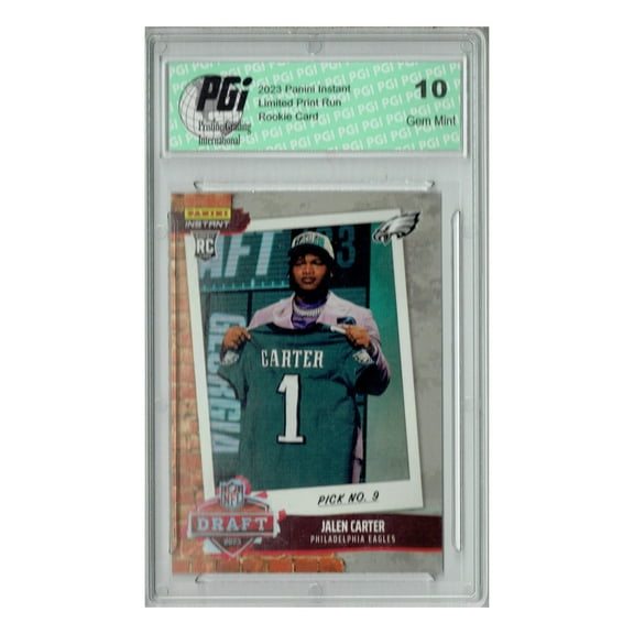 Jalen Carter 2023 Panini Instant #DN29 Draft Night 1 of 836 Rookie Card PGI 10