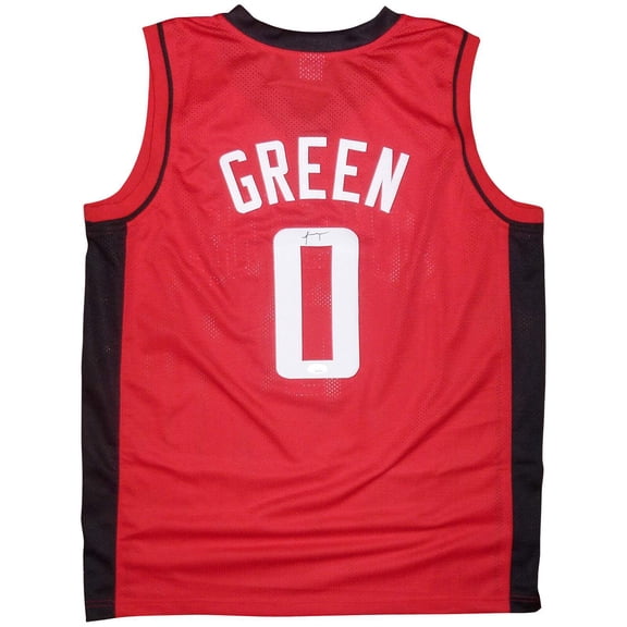 Jalen Green Autographed Houston (Red #0) Custom Basketball Jersey - JSA