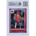 thumbnail image 1 of Jalen Green Houston Rockets Autographed 2021-22 Panini NBA Hoops Purple Variation #218 Beckett Fanatics Witnessed Authenticated 10 Rookie Card - Fanatics Authentic Certified, 1 of 2