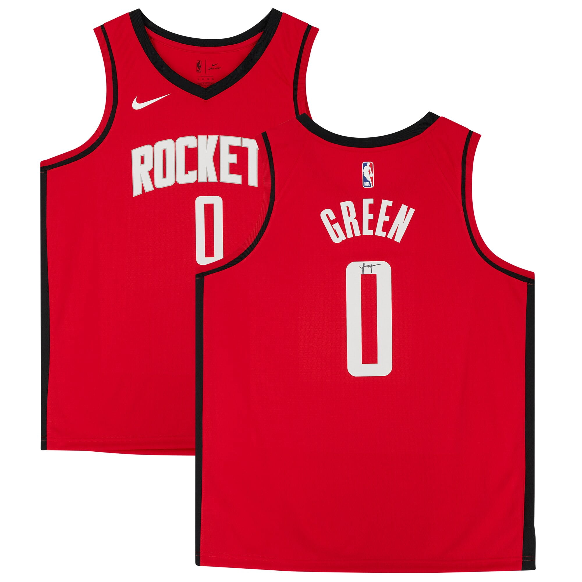 Jalen Green White Houston Rockets Autographed Nike 2021-22