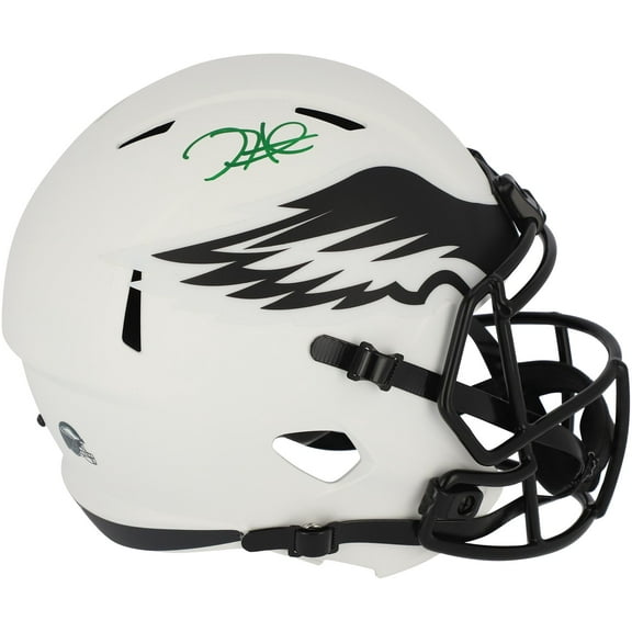 Jalen Hurts Philadelphia Eagles Autographed Riddell Lunar Eclipse Alternate Speed Replica Helmet - Fanatics Authentic Certified