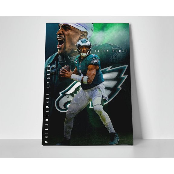 Jalen Hurts Philly Poster or Wrapped Canvas