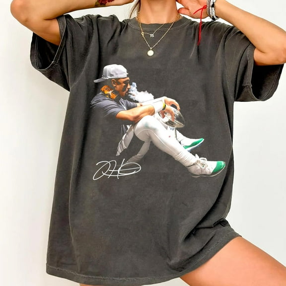 Jalen Hurts Victory Cigar Shirt,Vintage Y2K T-shirt - Gift For Fan Graphic Tee, Gift For Woman and Man Unisex T-Shirt,Charcoal Color,Size L