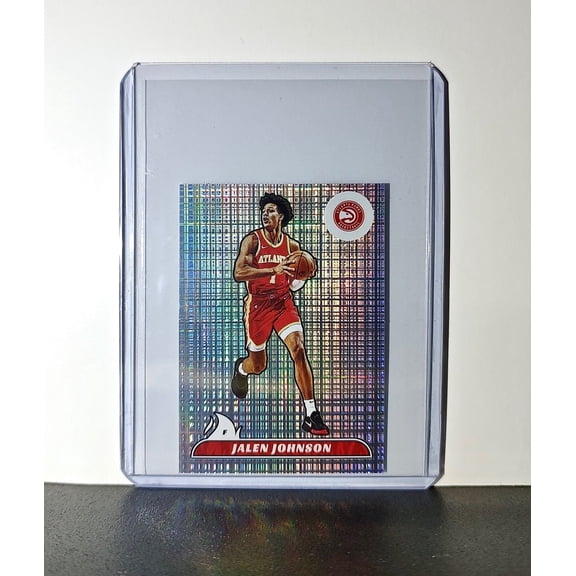 Jalen Johnson 2024-25 Panini NBA #111 Sticker Card Atlanta Hawks