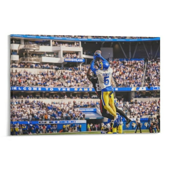 Jalen Ramsey Canvas Poster Artworks Canvas Poster Room Aesthetic Wall Art Prints Home Modern Decor Gifts 20x30inch(50x75cm)