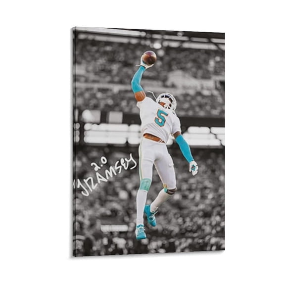 Jalen Ramsey Canvas Poster Print Photo Art Painting Canvas Poster Home Decorative Bedroom Modern Decor Posters Gifts 08x12inch(20x30cm)