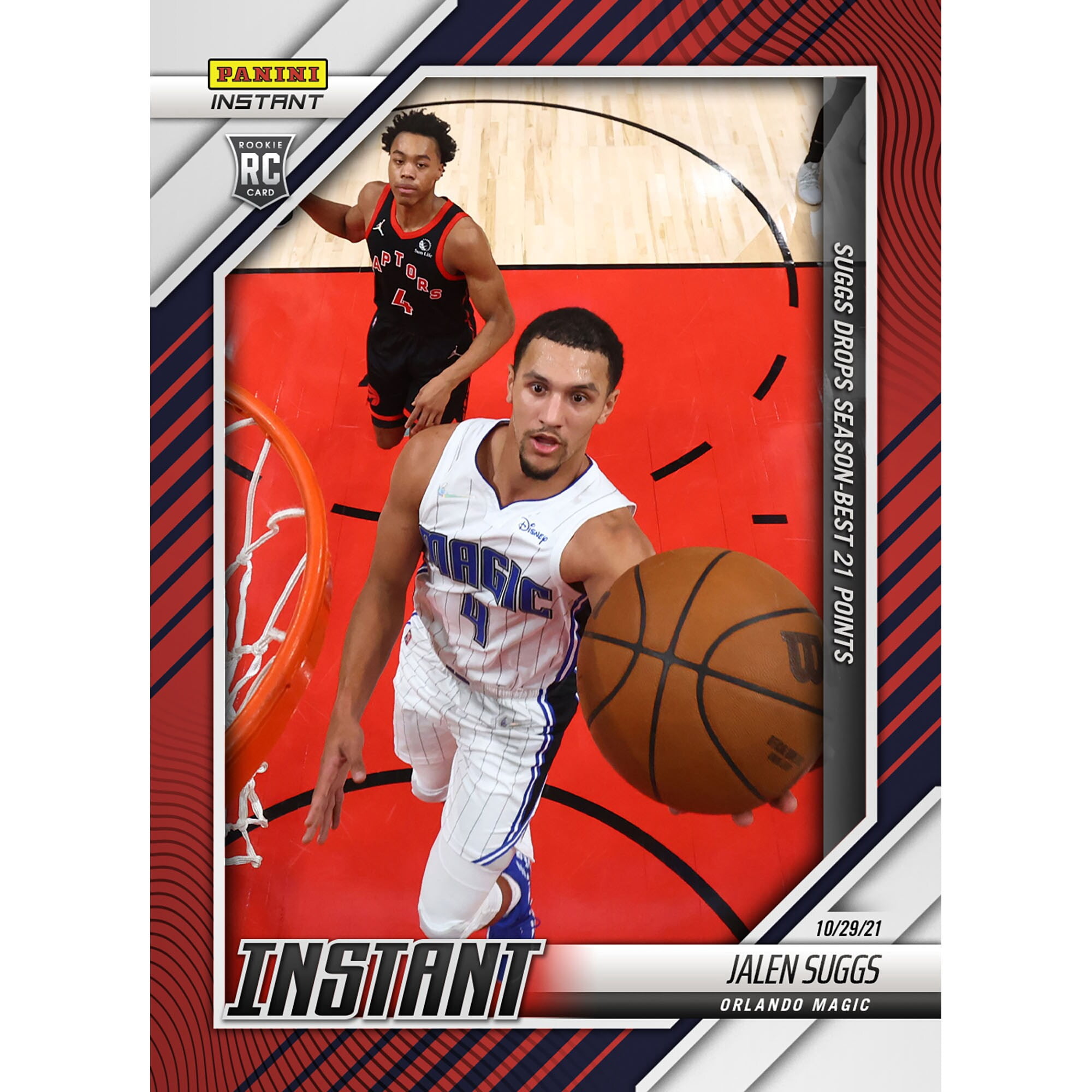 Jalen Suggs Orlando Magic Fanatics Exclusive Parallel Panini Instant 21