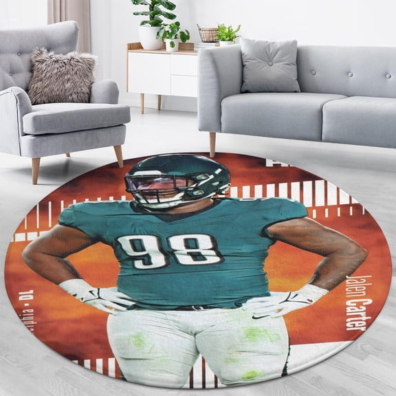 Jalen and Carter Round Floor Mat Cozy, Durable, Decor-Ready.80x80cm,31.5" 31.5"